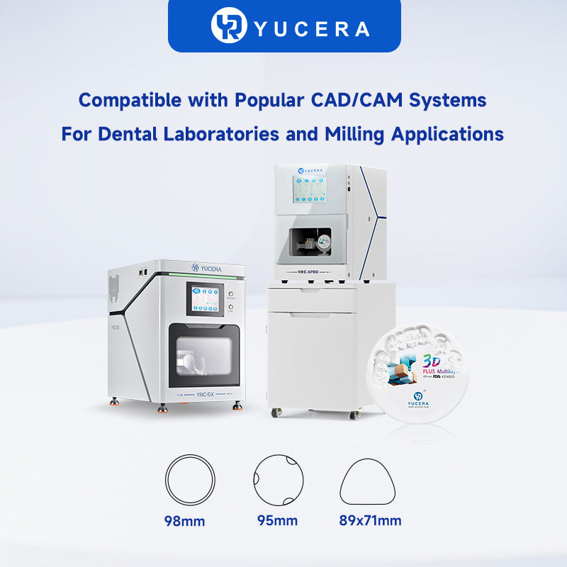 YUCERA Zirconia 3D Plus  Open System 98mm