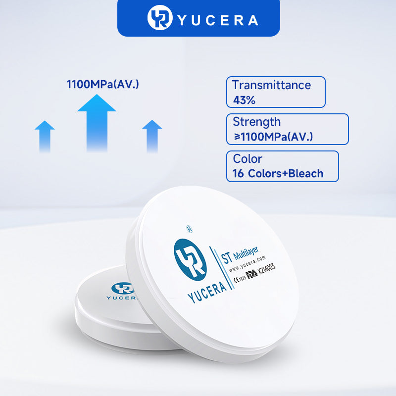YUCERA Zirconia ST Multilayer  Open System 98mm