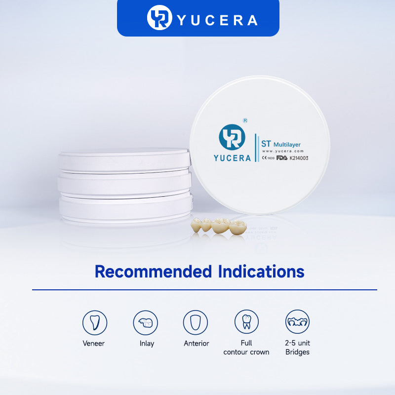 YUCERA Zirconia ST Multilayer  Open System 98mm