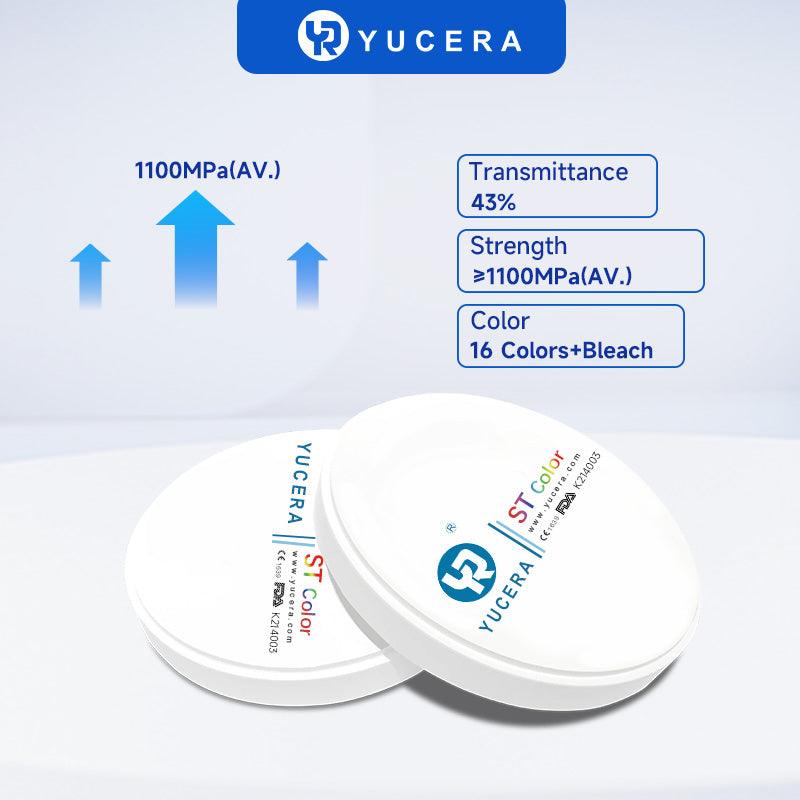 YUCERA Zirconia ST Color  Open System 98mm