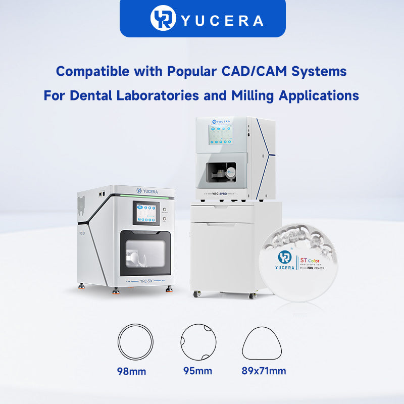 YUCERA Zirconia ST Color  Open System 98mm